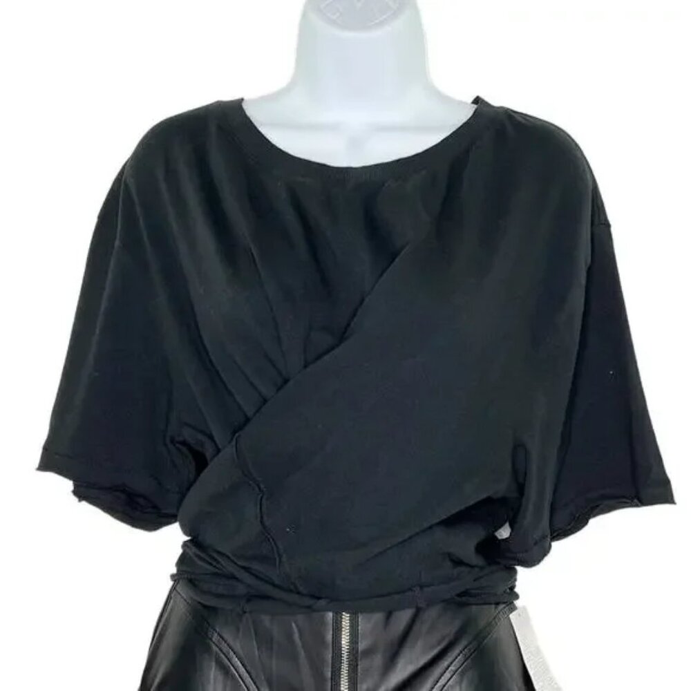 BUNDLE 2 x Urban Outfitters Out From Under Kora Wrap Tee | White & Black - Picture 4 of 7